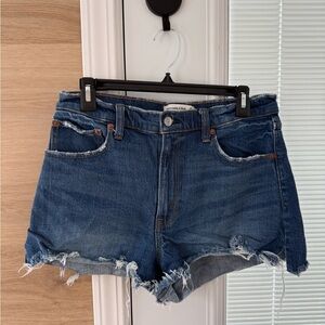 Abercrombie & Fitch The Cutoff Short High Rise Jean Shorts